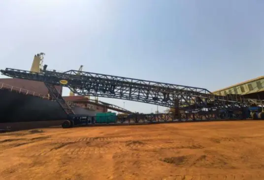 Cargador Radial Móvil para Transporte de Mineral de Hierro de 3000TPH