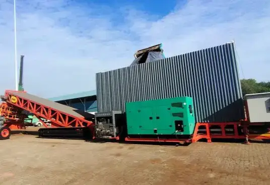 Sistema Eficiente de Descarga de Camiones para Materiales a Granel (Granos, Aren