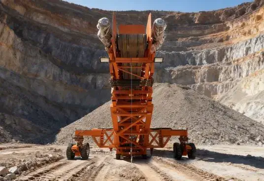 Apilador radial de pequeño tamaño con capacidad de 500 tph